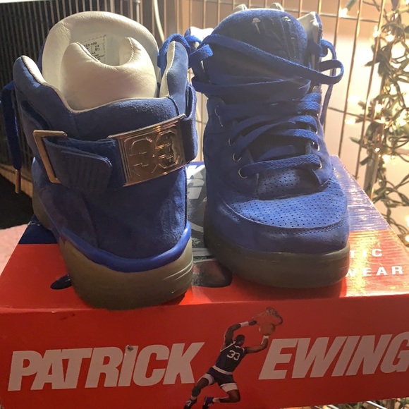Blue Sude Patrick Ewing 9.5 Men’s Shoes - Picture 2 of 3